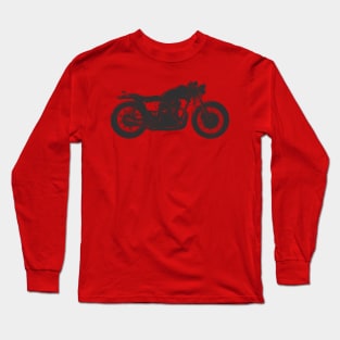 Cafe Racer Motorcycle Sketch design Long Sleeve T-Shirt